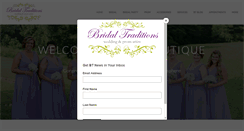 Desktop Screenshot of bridaltraditionsnc.com